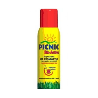 Аэрозоль Picnic Bio Aktive (защита 8 ч), 125 мл