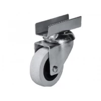 Ролик 323 крепление под ДСП 18 мм, резиновый, d=50мм, h=66мм HTS(Турция) до 35 кг