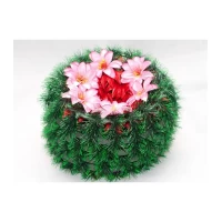 РИТУАЛЬНЫЙ ВЕНОК  "СОЛНЦЕ", ЦВЕТОК-КРОКУС ОКРУГЛЫЙ D - 38 СМ (ПЛАСТИКОВЫЙ КАРКАС)