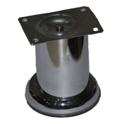 Опора круглая с площадкой 50*80 мм Нерегулируемая Китай Хром