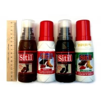 Крем-краска жидкая для обуви из гладкой кожи 80мл Sitil