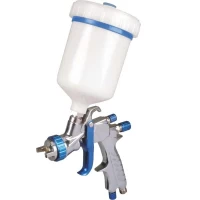 Intertool PT-0133 LVLP BLUE NEW Профессиональный краскораспылитель 1,4 мм верхний металлический бачок 600мл mа