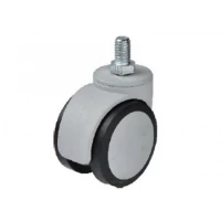 Ролик 552 со штифтом М10, резиновый, d=50 мм, h=65 мм HTS (Турция) до 35 кг