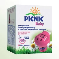 Набор Picnic Baby от комаров (фумигатор + детская жидкость 45 ночей)