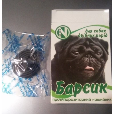 Ошейник противоблошиный "Барсик" для собак мелких пород