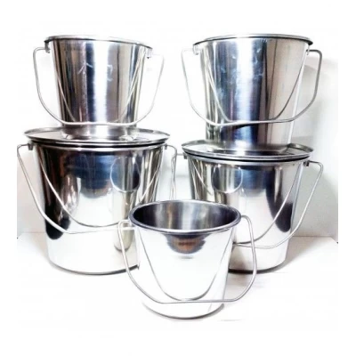 Набор ведер (5шт) без крышки (арт. 0384) А-плюс