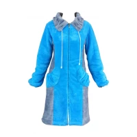 Халат махровый на змейке  р.44-54