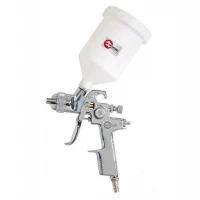 Intertool PT-0103 HVLP STEEL PROF Краскопульт 1,4мм верхний пластиковый бачек 600 мл