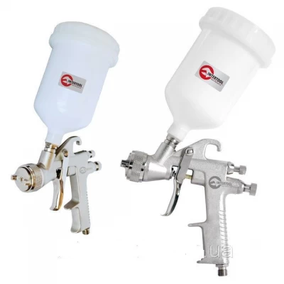 Intertool PT-0111 HP SATIN PROF Краскопульт 1,4мм, верхний пластиковый бачок 600 мл. две регулировки