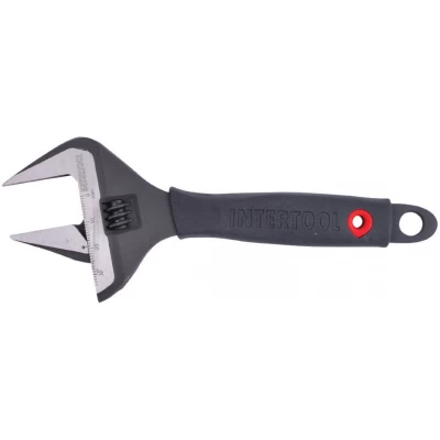 Ключ разводной 200мм, обрезиненная рукоятка, развод губок 38мм, Cr-V XT-0045 Ключ разводной 200мм, обрезиненная рукоятка, развод губок 38мм, Cr-V XT-0045