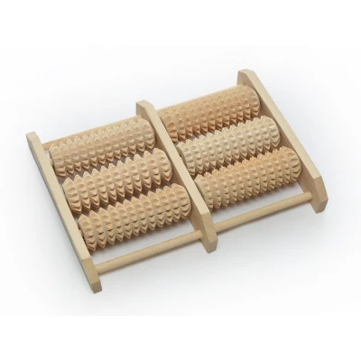 Массажер для ног Украина, дерево - бук, 6 валиков