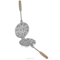 Форма для печенья лесное ассорти с дерев. ручкой