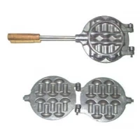 Форма для печенья грибы с деревянной ручкой 