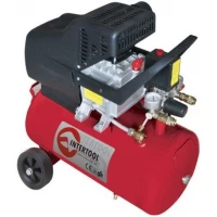 Компрессор 24л, 2HP, 1.5кВт, 220В, 8атм, 206л/мин. Intertool PT-0009