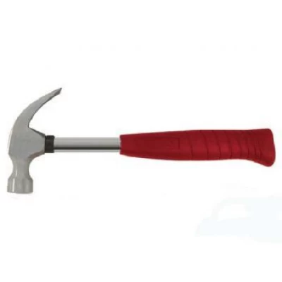 Молоток столярный с гвоздодером 450г. с металлической ручкой Intertool HT-0224