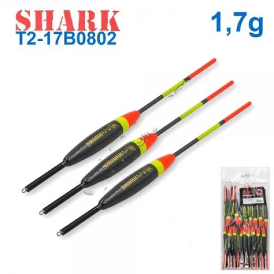 Поплавок Shark Тополь T2-17B0802 (20шт) Поплавок Shark Тополь T2-17B0802 (20шт), 1,7 гр, ассортимент
