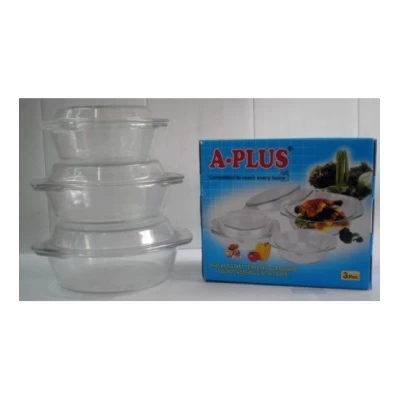 Набор кастрюль (3 шт) Стекло А-Плюс 1092