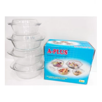 Набор кастрюль (3 шт) Стекло А-Пдюс 1095