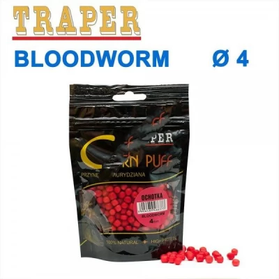 Воздушное тесто Traper Corn puff пуфи 4mm strawberry (клубника)