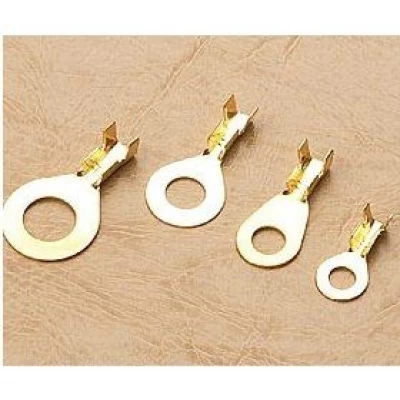 Клемма не изолированная, латунь "кольцо" Ø 6 мм (100 шт)