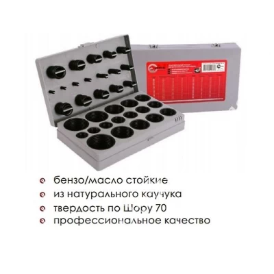Комплект резиновых сальников 407 ед. Intertool AT-5407