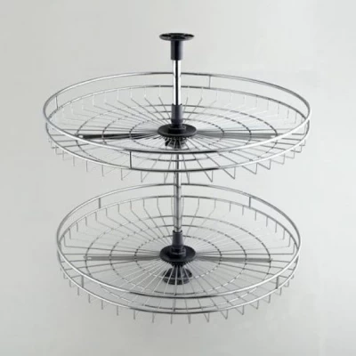 Корзина-карусель 4/4 поворотная Cagdas двойная, Хром BD 06