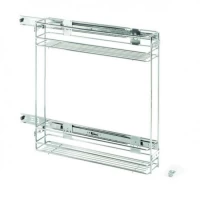 Карго хромированное 150 мм, 2 полки, с довод. бок. крепл., Rejs (Польша)