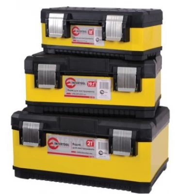 Комплект ящиков для инструментов Intertool BX-2003 с металлическими замками 3шт (ВХ-2018 18"/ВХ-2019 19.8"/ВХ-2003