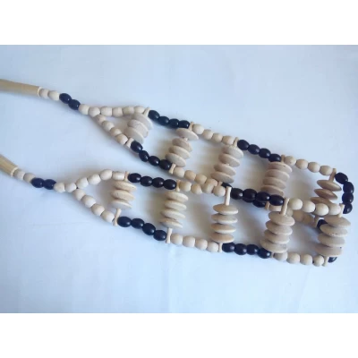 Ленточный деревянный массажер для спины