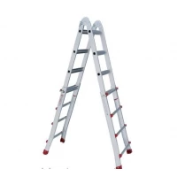 Лестница алюминиевая универсальная раскладная телескопическая 4*4 ступ. 4.20м Intertool LT-2044
