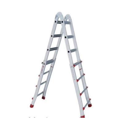 Лестница алюминиевая универсальная раскладная телескопическая 4*4 ступ. 4.20м Intertool LT-2044 Лестница алюминиевая универсальная раскладная телескопическая 4*4 ступ. 4.20м Intertool LT-2044