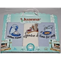 Набор полотенец кухонных JUANNA (вафельное, р-р 50х70 см, Турция)