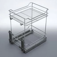 Карго хромированное 150 мм, 2 полки, нижнее крепление, Rejs (Польша)