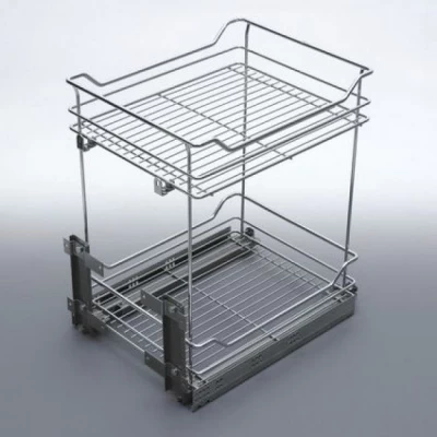 Карго хромированное 150 мм, 2 полки, нижнее крепление, Rejs (Польша)