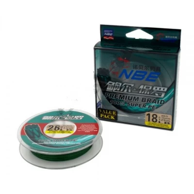 Шнур NBE Premium Braid 100% Super PE 18LB (0,15мм 8кг 125м) *(Диаметр в ассортименте)