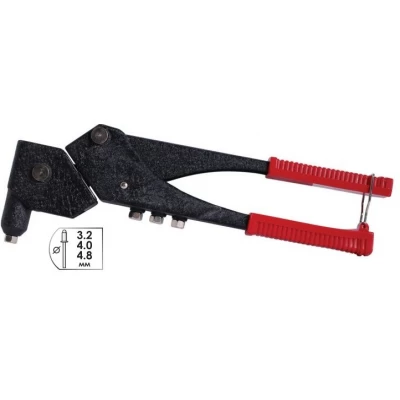 Пистолет заклепочный ручной, диаметр заклепки 3.2; 4; 4.8мм (с поворотом на 360°) Intertool rt-0003 Пистолет заклепочный ручной, диаметр заклепки 3.2; 4; 4.8мм (с поворотом на 360°) Intertool rt-0003