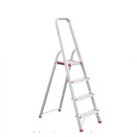 Стремянка алюминиевая 4 ступени, высота до платформы 850мм Intertool LT-1004