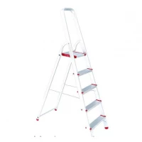 Стремянка алюминиевая 5 ступеней, высота до платформы 1065мм Intertool LT-1005
