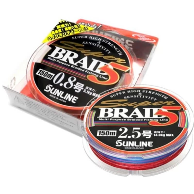 Шнур SunLine Super Braid 5 (0.6/0.128мм 150м) *(Диаметр в ассортименте)