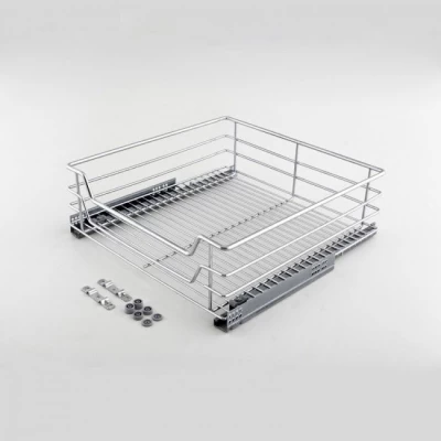 Корзина-ящик Cagdas ≈600 мм с напр. тандем, с довод. Хром T06