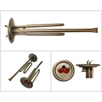 Тен 2,0 кВт, фланец, гнутый, под анод, длинная ножка