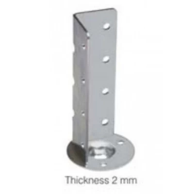 Угол для опор с пластиной d60 под болт Mesan (Турция) 2 мм BK4060