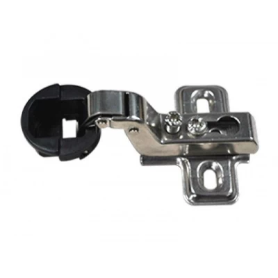 Петля для стекла внутренняя с заглушкой Хром