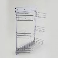 Корзина выдв. углов. 45° Cagdas 200 мм с 3 пол. Хром YB 08