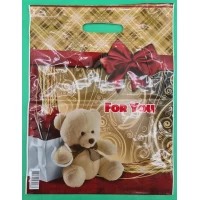 Пакет с прорезной ручкой. ламин. 