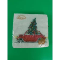 Новогодняя салфетка размер ЗЗхЗЗ 16шт La Fleur 