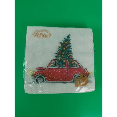 Новогодняя салфетка размер ЗЗхЗЗ 16шт La Fleur
