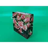 Пакет бумажный подарочный квадратный 23*24*10(артKV-285) (12 шт)