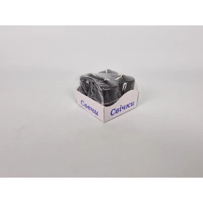 Цветная Цилиндр парафиновая свеча (40/60) ЧЕРНАЯ (4 шт) Цветная Цилиндр парафиновая свеча (40/60) ЧЕРНАЯ (4 шт)