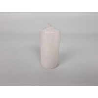 Цветная Цилиндр парафиновая свеча (50/100) БЕЛАЯ (4 шт)
